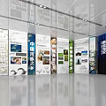 China Silk Road and River Affairs Exhibition Display with Panels Images and Texts