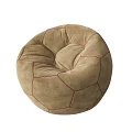 Comfortable Bean Bag Chairs With Assorted Colors And Soccer Ball Patterns 3d model