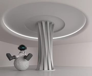 Modern Column 3d model