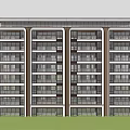 Modern Multi storey Residential Building With Glass Windows Balconies And Exterior Design