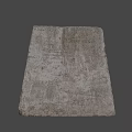Concrete Block With Red PFF Letters Metal Ring On Top And Hole