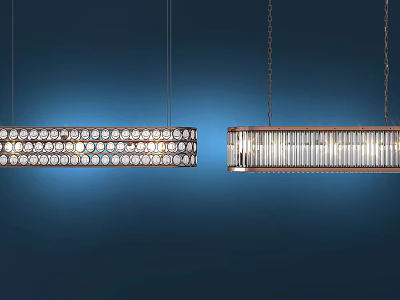 Light Luxury Crystal Chandelier Metal Crystal Chandelier 3d model