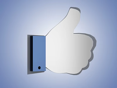 Modern wall decoration network praise 3d model Modern wall decoration network praise 3d model