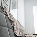 Nordic Double Sofa Combination 3d model