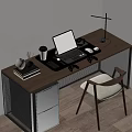 computer desk 3d model
