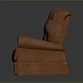 Modern Orange Recliner Chair With Cushioned Back Soft Armrests And Comfortable Seating
