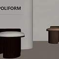Modern Stool Sofa Stool Round Stool Low Stool 3d model