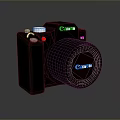 Canon Black Digital Camera Electronic Device With Modern Compact Design And Lens