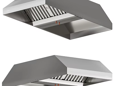 Modern Kitchen Appliances Featuring Sleek Range Hood Design For Home Cooking Areas 3d model