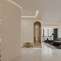Modern Beauty Salon Interior With Soft Lighting Curved Walls And Reception Area