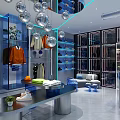 Modern Fashion Clothing Store Interior With Stylish Apparel And Mannequin Displays