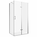 Modern Glass Shower Sauna Enclosure With Chrome Frame And Transparent Design