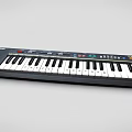 Musical Instrument CASIO Electronic Keyboard With Black And White Keys And Control Buttons 3d model
