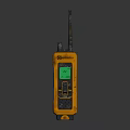 Motorola Orange Vintage Walkie Talkie With Antenna And Screen Display Professional Communication Device