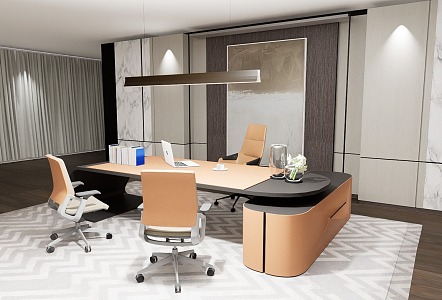 Modern Office Manager's Office 3d model