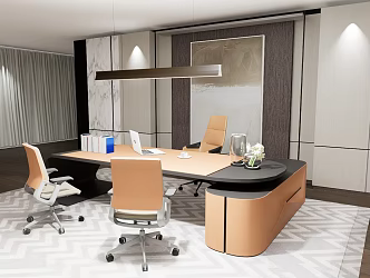 Modern Office Manager's Office 3d model