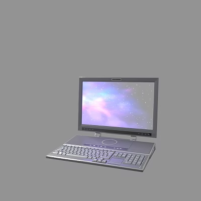 Modern Laptop Notebook 3d model Modern Laptop Notebook 3d model