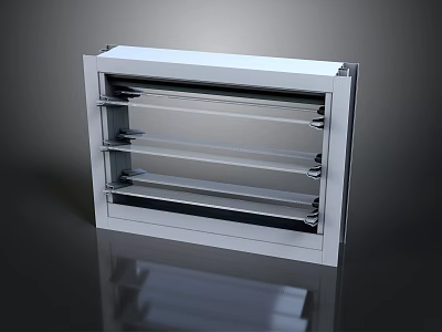 Modern Metal Multi Tier Storage Shelf Organizer For Home Kitchen Use 3d model