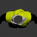 Yellow And Black Hoodie With Green BIO MAP Environment Logo And White Accents