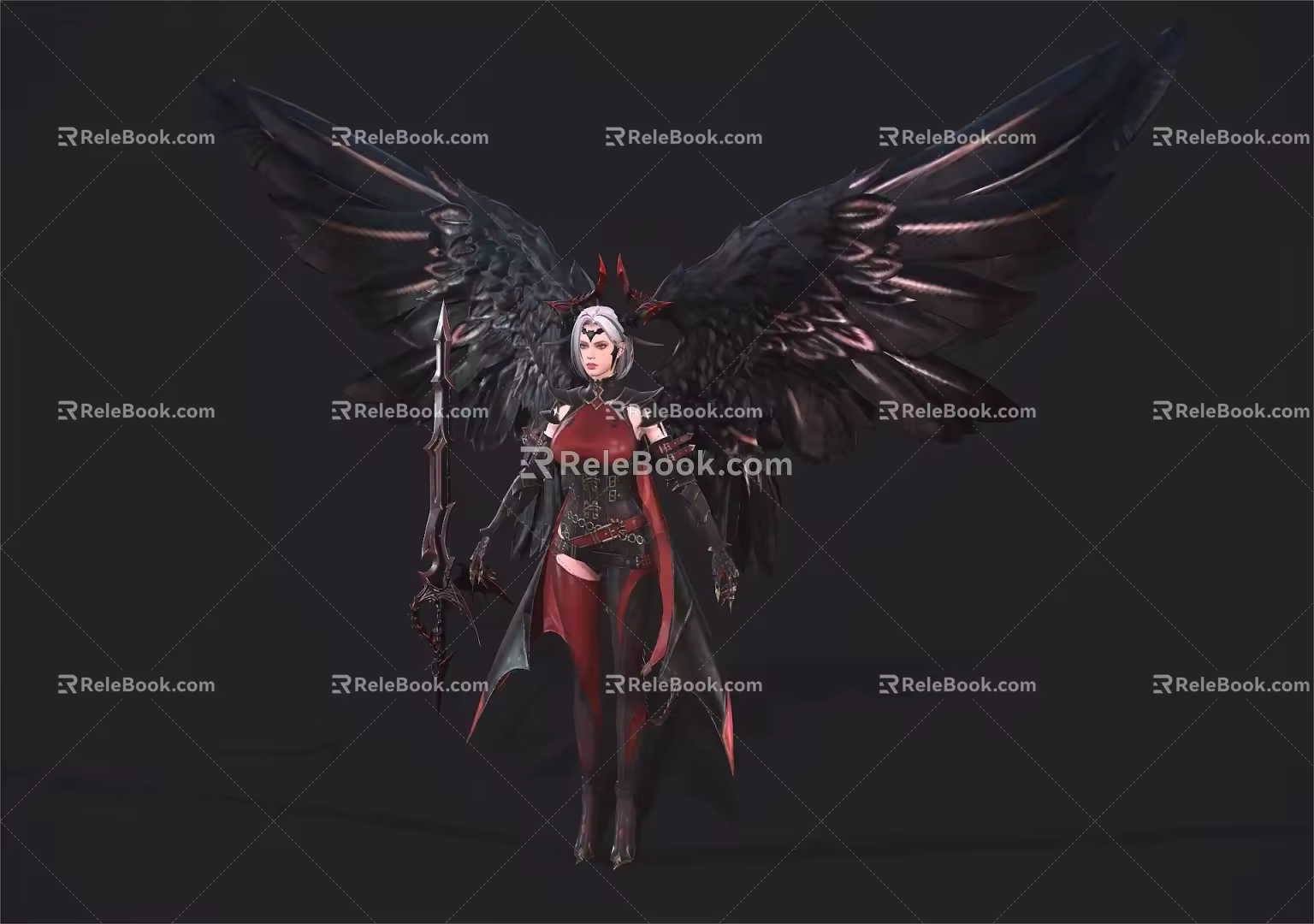 Demon Angel Game Character Anime Character 3d model