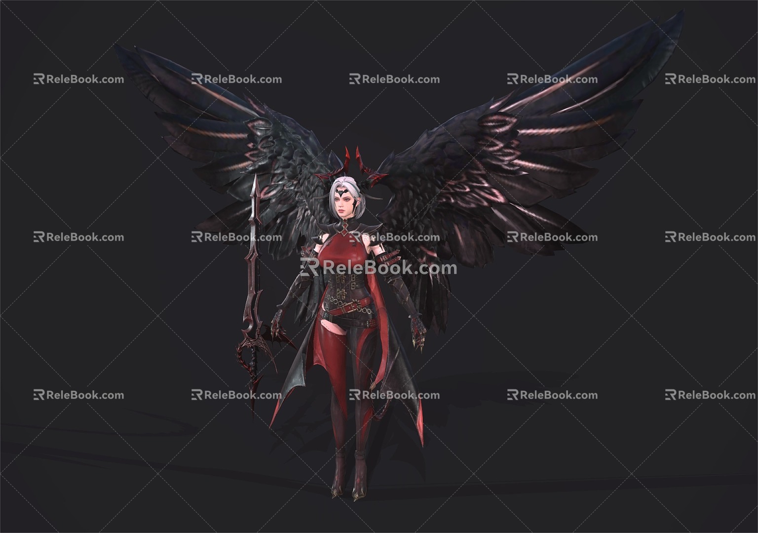 Demon Angel Game Character Anime Character model