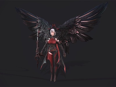 Demon Angel Game Character Anime Character model