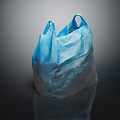 Blue Reusable Plastic Shopping Bag For Daily Use And Storage