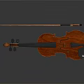 Handcrafted Wooden Violin Instrument With Classic Design And Bow For Music Enthusiasts