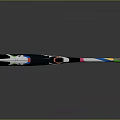 Modern Baseball Bat With Abstract Colorful Patterns And Multi Colored Grip