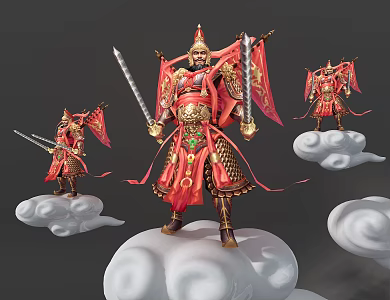 The heavenly soldier 3d model