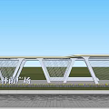 Long strip of gallery frame 3d model