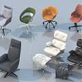 Various Styles Office Chairs With Modern Design Different Colors And Comfortable Features For Office