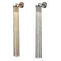 Modern Chain Design Wall Sconces With Long Hanging Metal Decor For Home Interior Lighting