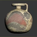Hand Sculpted Ceramic Vase with Intricate Decorative Patterns and Colorful Artistic Design
