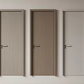 Wooden Hinged Doors In Modern Design With Different Colors For Home Interior