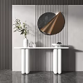 Modern End View Platform Entrance Cabinet Combination 3d model