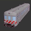 modern train train light rail 3d model