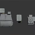 Functional Various Industrial Equipment Components Including Heavy Duty Metal Machinery Parts