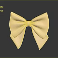 Elegant Light Beige Satin Bow Fashion Accessory for Women Clothing Decoration