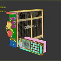 DZANK PLUS Computer Device Featuring Control Panel Display Screen Buttons And Colored Ports