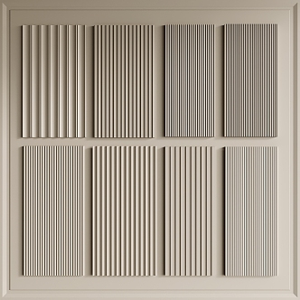 Modern wall panel 3d model