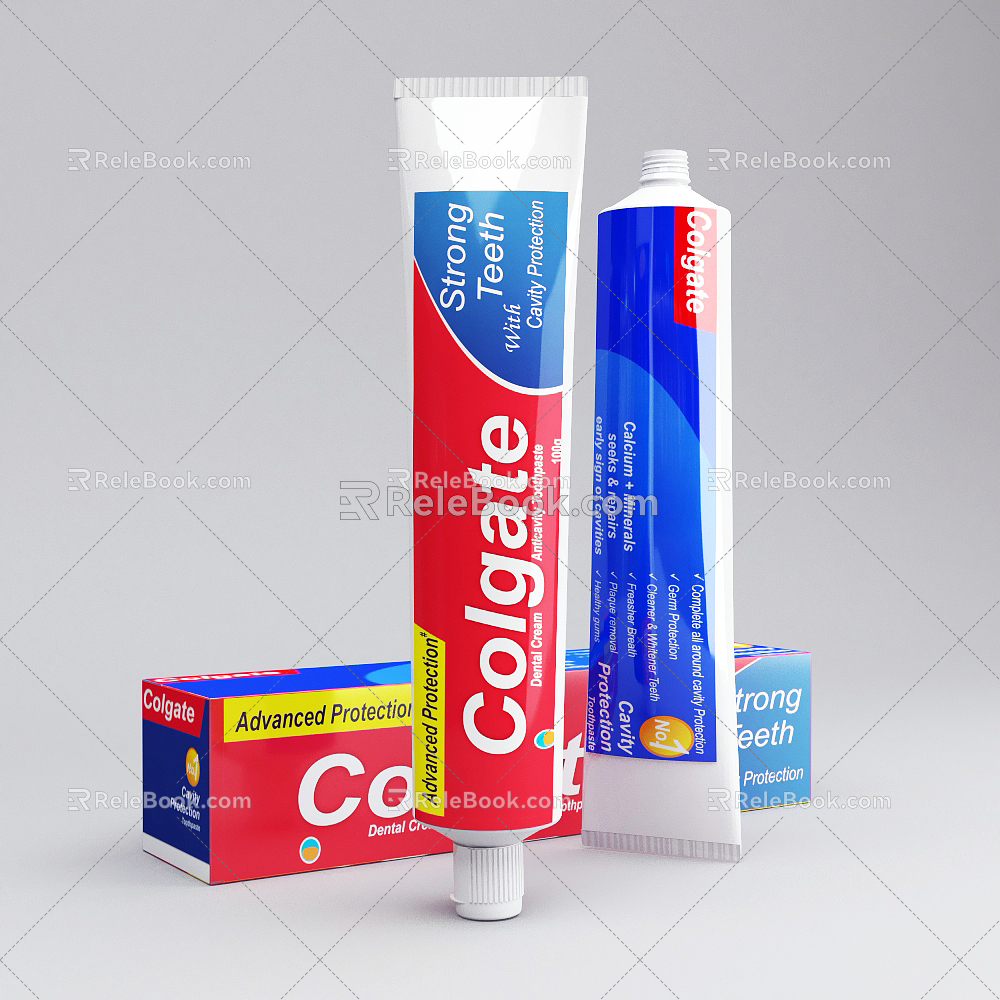 Modern toothpaste model