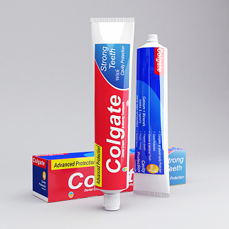 Modern toothpaste 3d model