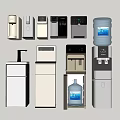 Various Modern Kitchen Appliances With Different Water Dispensers And Designs