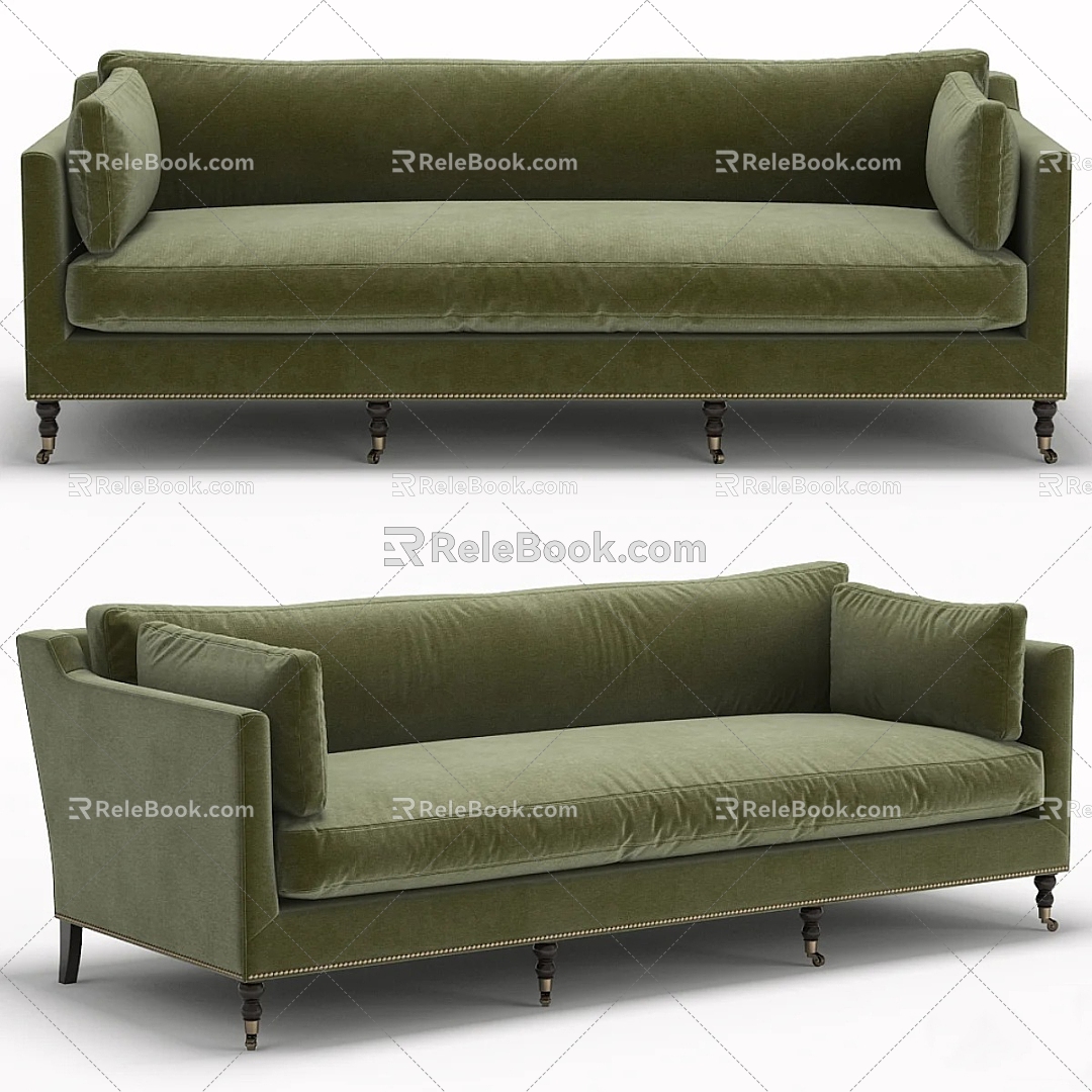 Light Luxury Green Sofa model