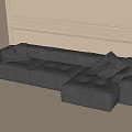 Modern Multiplayer Sofa Corner Sofa 3d model