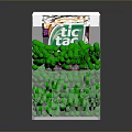 Tic Tac Count's Cherry Flavored Green Candies In Transparent Plastic Box