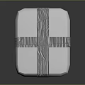 White Stacked Paper Towels With Silver Ribbon Tied Crosswise For Daily Use