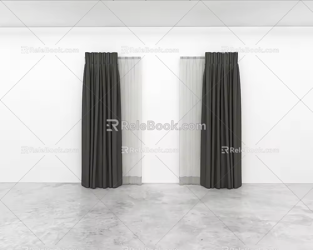 Curtains 3d model