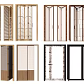 modern folding door 3d model